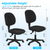 Office Chair Ergonomic Low-Backrest Armless Task Chair 