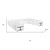 White Italian Leather Modular U Shaped Twelve Piece Corner Sectional With Console