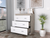 Georgia Three Drawer Dresser, Metal Handles, Superior Top