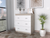 Georgia Three Drawer Dresser, Metal Handles, Superior Top