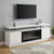 70" White Wood Fireplace TV Stand With Fireplace