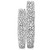 47" Aluminum Silver Twigs Cylinder Floor Vase