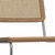 Set of Two Natural and Gray Solid Wood Dining Parsons Chairs