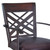 Homeroots Living Room 41" Brown Faux Leather and Iron Counter Height Bar Chair