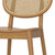 Set of Two Natural Solid Wood Dining Parsons Chairs