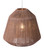 Homeroots Lighting Brush Natural Ceiling Lamp