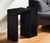 24" Dark Brown Wood And Metal End Table With Shelf