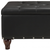 18" Black and Brown Upholstered Faux Leather Bench with Flip top