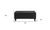 18" Black and Brown Upholstered Faux Leather Bench with Flip top