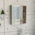 Labelle Medicine Single Door Cabinet With Mirror, Five Internal Shelves