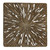 Homeroots Home Decor 1 x 19 x 19 Square Rotten Wood Wall Decor, Brown, Square