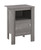 24" Gray Wood End Table With Shelf