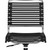 Black and Silver Adjustable Swivel Bungee Rolling Office Chair