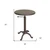 Homeroots Living Room 22 Inches Industrial Iron Round End Table, Industrial Finish