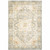 Homeroots Home Decor 5' x 7' Oriental Power Loom Stain Resistant Area Rug, Grey Gold Orange and Ivory