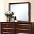 39" X 1" X 35" Espresso And Clear Glass Mirror - 4512839432014