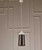 Homeroots Lighting 6" X 6" X 12" Silver Aluminum Pendant Lamp, Silver, Aluminum