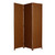 1" X 54" X 72" Dark Brown Wood 3 Panel Screen - 689805008284