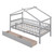 Gray Wood Twin Bed Frame