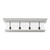 Classic White Four Hook Hanging Coat Rack - 808230002821