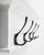 Classic White Four Hook Hanging Coat Rack - 808230002821