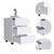 18" White Wood Accent Cabinet With Three Drawers
