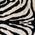 5' X 7' Black And White Faux Cowhide Zebra Print Area Rug