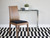 Homeroots Living Room Geo Rectangle Clear Glass and Chrome Console Table