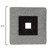 Homeroots Home Decor Modern Brown and Gray Ribbed Square Wall Art, Brown and Gray Finish, 19 Inch Square