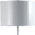 25" White Metal Table Lamp With White Classic Drum Shade - 606114542360
