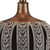 Primo Tall Brown Table Lamp with White Lamp Shade - 606114543183