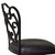 Homeroots Living Room 26" Dark Espresso Scroll Back Metal Swivel Bar Stool