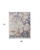 4' X 6' Tan Blue And Beige Abstract Distressed Area Rug
