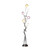 59" Steel Six Light LED Novelty Floor Lamp With Colorful Funky Floral Shades - 606114540816