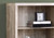 Homeroots Office Bookshelf, Taupe, Particle Board, Adjustable Shelves, 11.75" x 23.75" x 47.5"