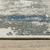 8' X 10' Blue and Beige Abstract Stain Resistant Indoor Outdoor Area Rug