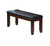 Homeroots Furniture Elegant Bench, Black and Cherry Finish, 48 x 16 x 20 Inches