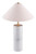 Urban White Marble Cyliner Table Lamp - 808230020757