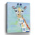 32" x 24" Pastel Patchwork Giraffe Canvas Wall Art - 808230015302