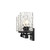 Homeroots Lighting Livvy 3-Light Vanity, Matte Black Finish