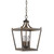 Homeroots Lighting Vintage Brown Metal Tapered Hanging Light