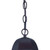 Homeroots Lighting Matte Black Geometric Glass Hanging Light