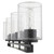 Homeroots Lighting Orella 4-Light Sconce, Matte Black Finish