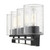 Homeroots Lighting Orella 4-Light Sconce, Matte Black Finish