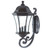 Homeroots Lighting XL Antique Black Tapered Lantern Wall Light, Antique Black Finish