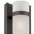 Homeroots Lighting Two Light Bronze and White Glass Wall Sconce, Bronze Finish