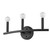 Three Light Matte Black Wall Sconce - 808230010611