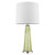 Homeroots Lighting Chiara 1-Light Table Lamp, Apple Green Glass, Polished Chrome Finish