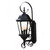 Three Light Matte Black Swing Arm Lantern Wall Light - 808230010147