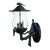 Avian 3-Light Black Coral Wall Light With Seeded Glass - 808230075252